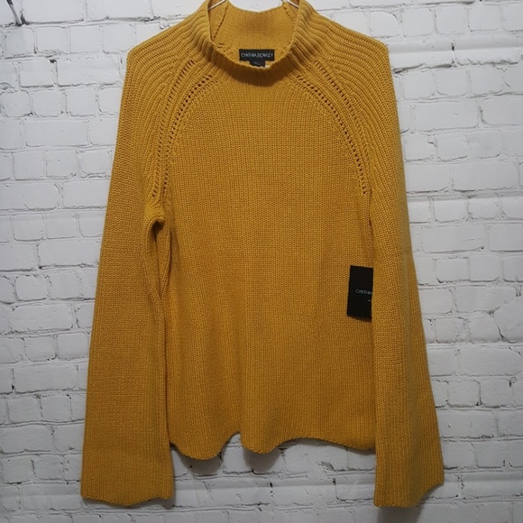 Cynthia Rowley Sweaters - Cynthia Rowley yellow sweater pullover size L
